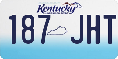 KY license plate 187JHT