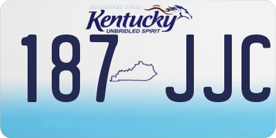 KY license plate 187JJC