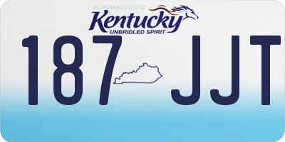 KY license plate 187JJT