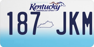 KY license plate 187JKM