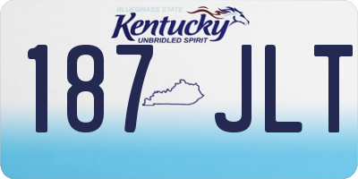 KY license plate 187JLT