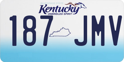KY license plate 187JMV