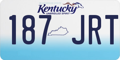 KY license plate 187JRT