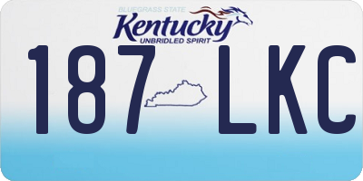 KY license plate 187LKC