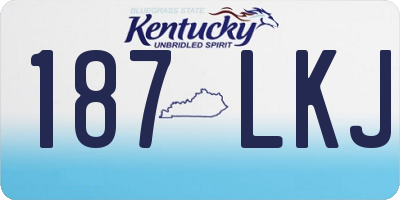 KY license plate 187LKJ