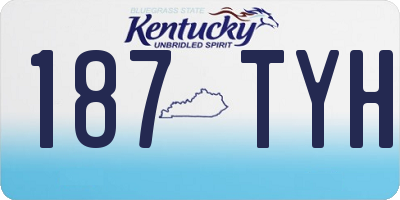 KY license plate 187TYH