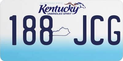 KY license plate 188JCG