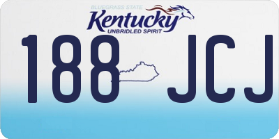 KY license plate 188JCJ