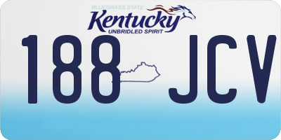 KY license plate 188JCV