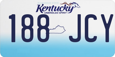 KY license plate 188JCY
