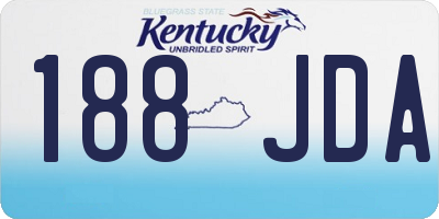 KY license plate 188JDA