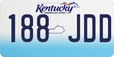 KY license plate 188JDD