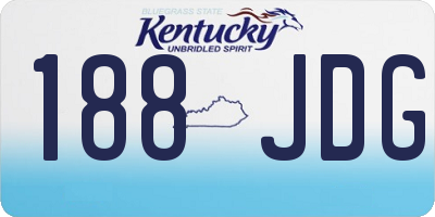 KY license plate 188JDG