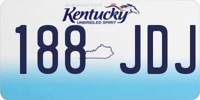 KY license plate 188JDJ