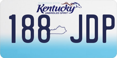 KY license plate 188JDP