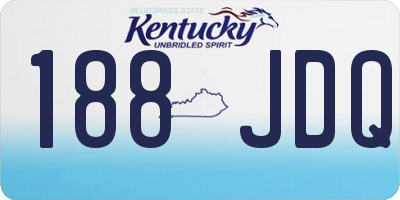KY license plate 188JDQ