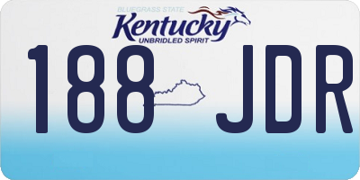 KY license plate 188JDR
