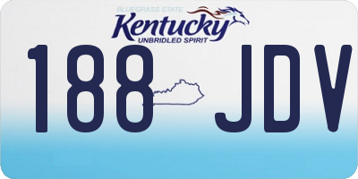KY license plate 188JDV