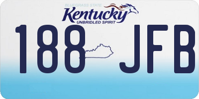 KY license plate 188JFB