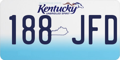 KY license plate 188JFD