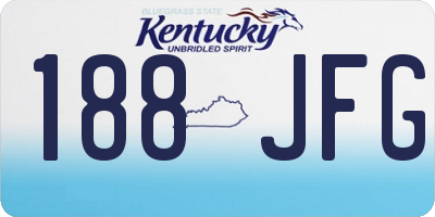 KY license plate 188JFG