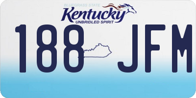KY license plate 188JFM