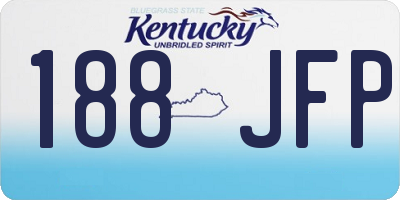 KY license plate 188JFP