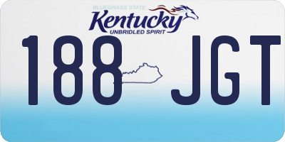 KY license plate 188JGT