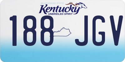 KY license plate 188JGV