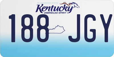 KY license plate 188JGY