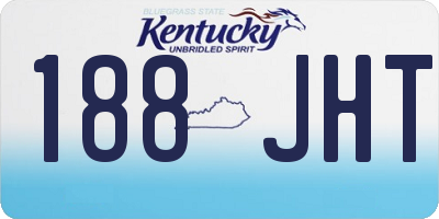 KY license plate 188JHT