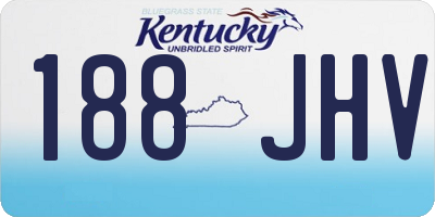 KY license plate 188JHV