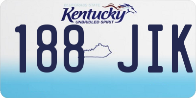 KY license plate 188JIK