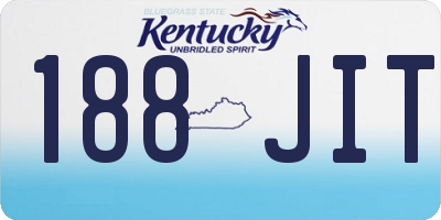 KY license plate 188JIT