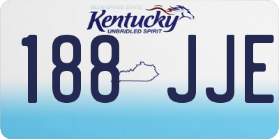 KY license plate 188JJE