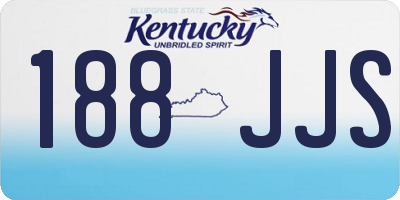 KY license plate 188JJS