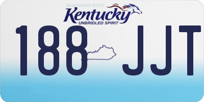 KY license plate 188JJT