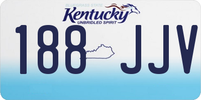 KY license plate 188JJV