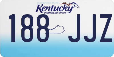 KY license plate 188JJZ