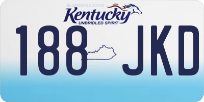 KY license plate 188JKD