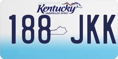 KY license plate 188JKK