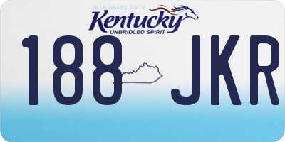 KY license plate 188JKR