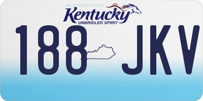 KY license plate 188JKV