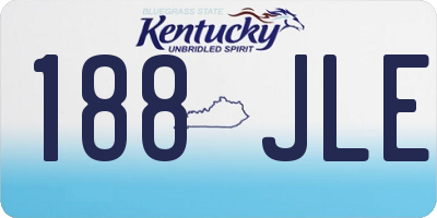 KY license plate 188JLE