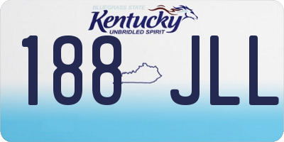 KY license plate 188JLL
