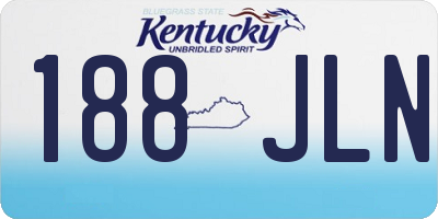 KY license plate 188JLN