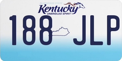 KY license plate 188JLP