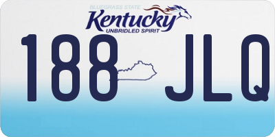 KY license plate 188JLQ