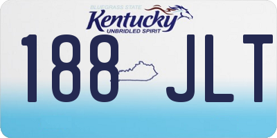 KY license plate 188JLT