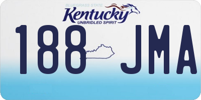 KY license plate 188JMA
